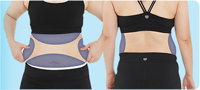 Photo showing reduced belly fat after V-Logic Body PT injection