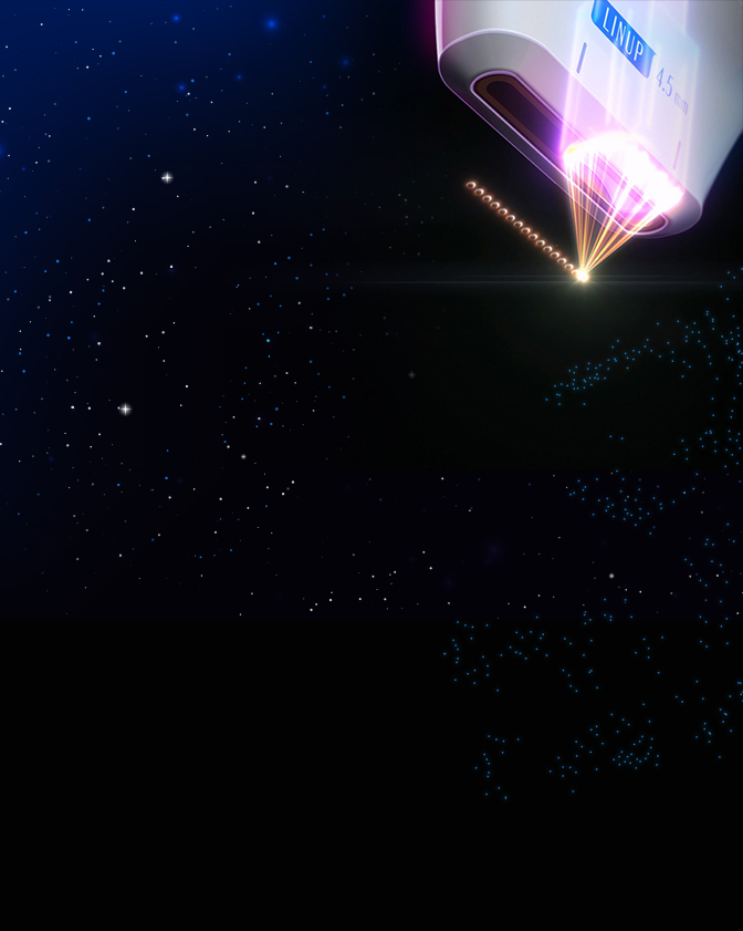 Image explaining how the upgraded Shrink Universe delivers ultrasound energy precisely to skin cell layers